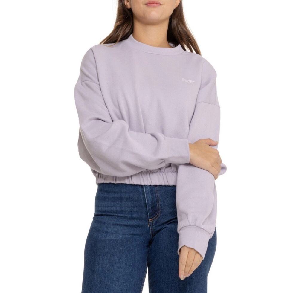 Levi’s Sporty Cinch Sweatshirt Lavender Purple Women’s S Cotton Crew Kidcore